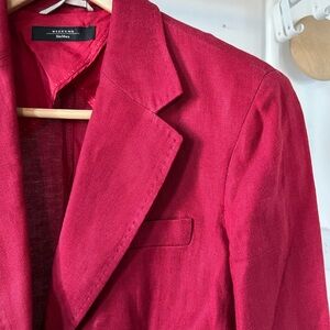 MaxMara Cotton Red Blazer